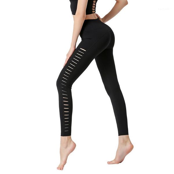 

yoga outfits gym leggings women high waist pants push up nylon cozy flex hollow training femme running tights athletic leggings1, White;red