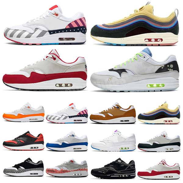 

classic cushion 87 have a day time capsule pack men women running shoes athletic cny anniversary aqua tinker black women sneakers trainers, White;red