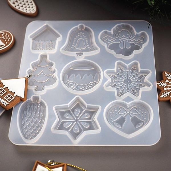 

christmas ornament silicone mold christmas pendant decoration epoxy resin craft supplies soft mold for uv resin art supplies wmtpnr, Black