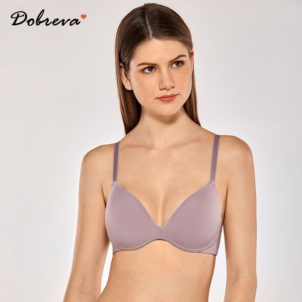 

women's t-shirt seamless smooth lightly lined wirecontour bra lj201208, Red;black