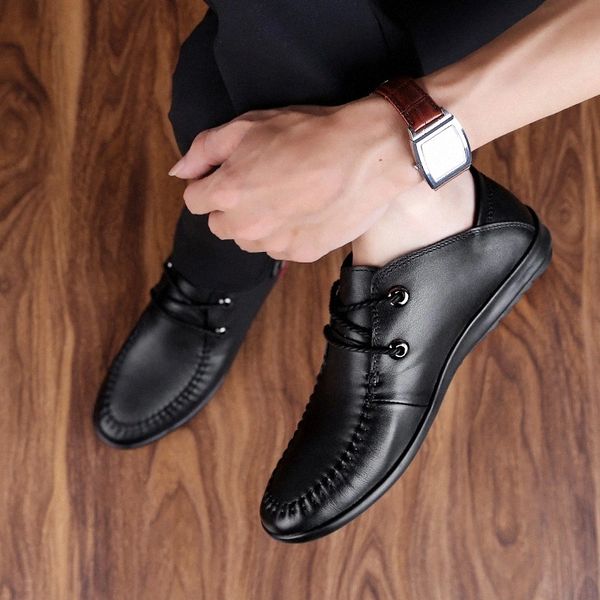 

men loafers genuine leather casual shoes men moccasin footwear flat shoes driving boat shoes male classical sapato masculino o4 #2w0i
