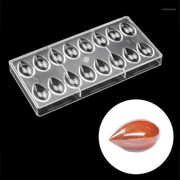 Ferramentas de bolo PC Policarbonato Candy Moldes de chocolate transparentes para PETAL 3D Decorating Tools1