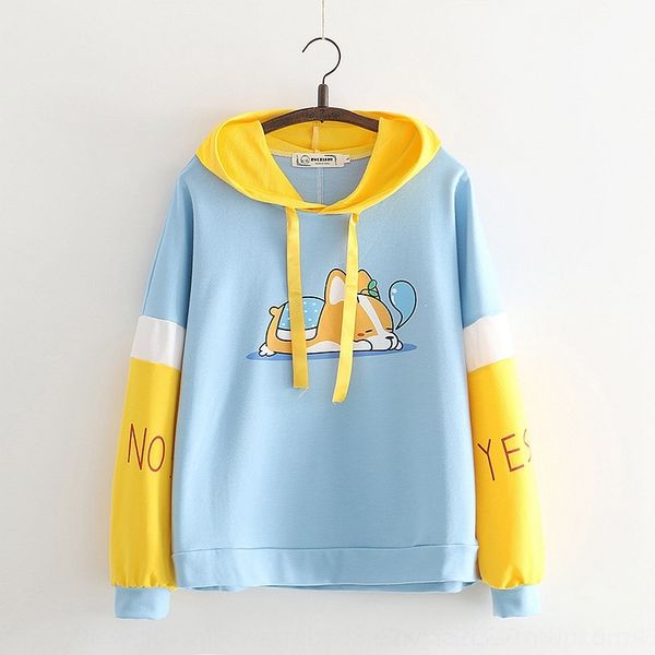 

wfrbg autumn new hooded animal hooded long sleeve woman cartoon autumn new 40758 sweater animal cartoon long sleeve sweater woman 40758 uzju, Black
