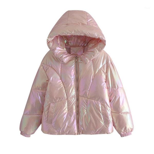 

winter women jacket 2020 autumn winter new fashion colorful hooded women parkas jacket casual street warm parka1, Black