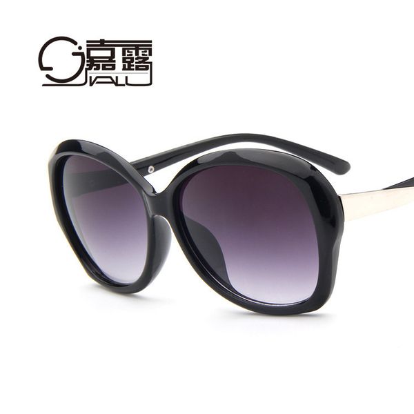 

new fashion sunglasses leopard style personalized pilot grey resin eye tea color chip universal, White;black