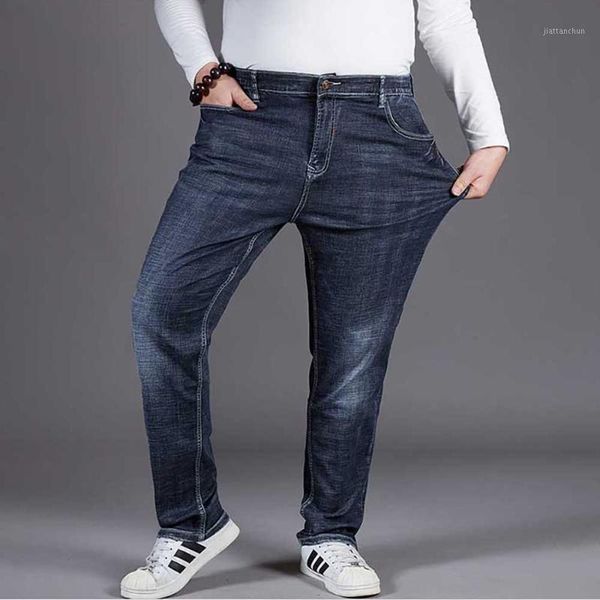 

trend harem jeans men casual denim pants loose baggy stretched trousers plus size straight joggers streetwear clothing1, Blue