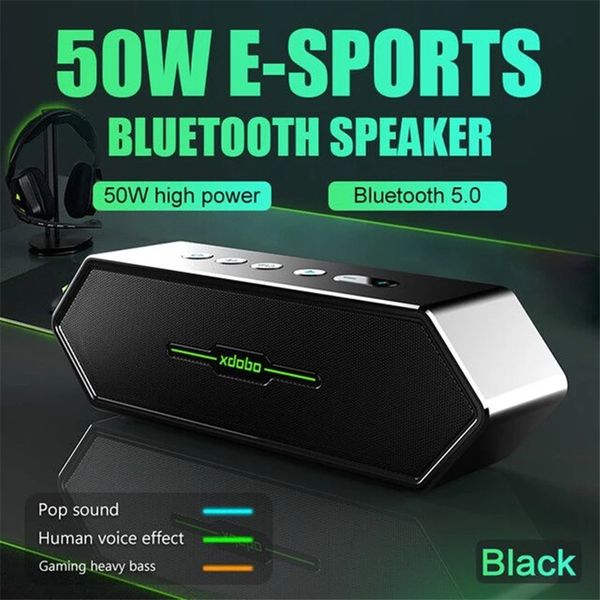 50W High Power Bluetooth 5.0 Lautsprecher Portable Outdoor-Lautsprecher IPX5 Subwoofer 12 Stunden Spielzeit Wireless Bass Box