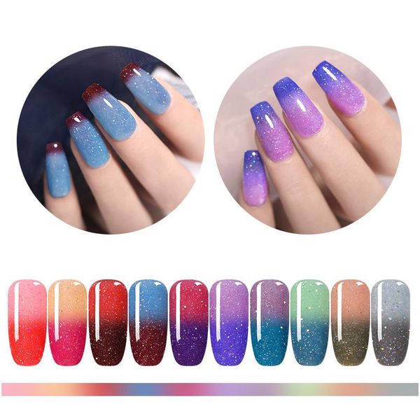 

nicole diary 10g thermal dipping powder gradient color change nail glitter dust natural dry nail powder pigme jlliyx, Silver;gold