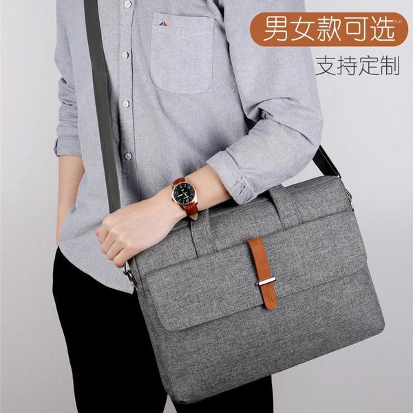

briefcases briefcase customized canvas portable single shoulder back oxford cloth large capacity file storage computer bag side for men1