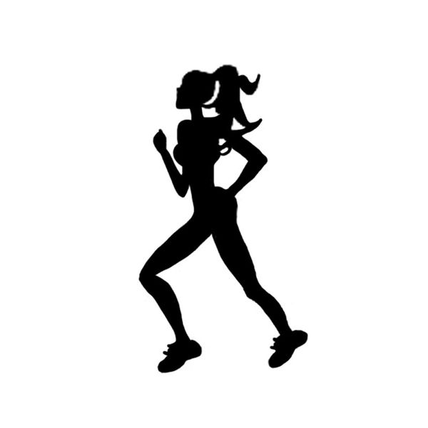 

8.2*15 aerobic exercise fitness runner car sticker graphic vinyl c16-2198