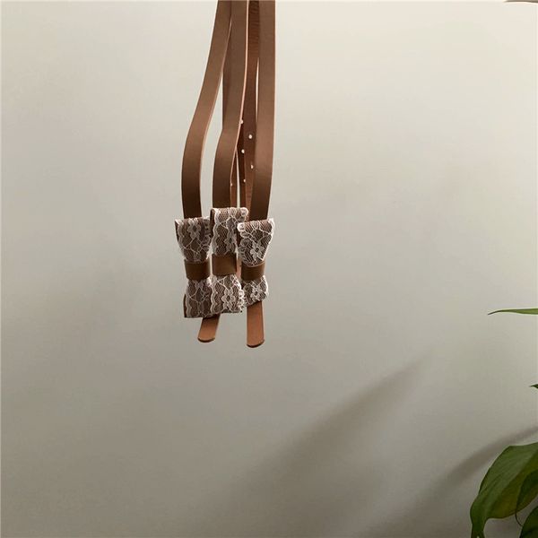 

new arrivals time limited ladies foreign trade allmatch selling khaki thin belt lace bow pu leather belt free, Black;brown