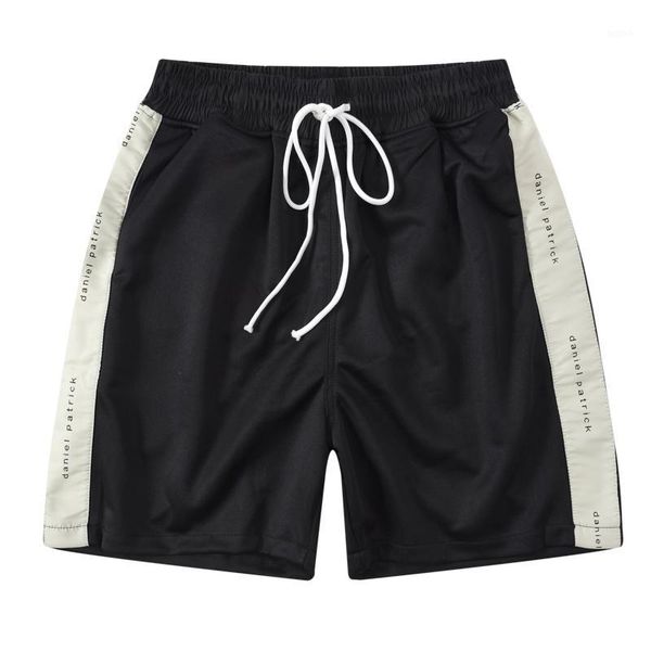 

ins europe and america high street wild hip hop trend color loose pants summer men's sports casual shorts five pants1, White;black