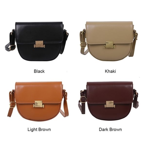 

purse fashion exquisite shopping bag autumn daily shoulder totes solid pu leather women messenger saddle bags
