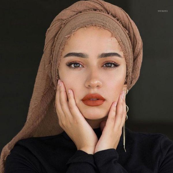 

promoti crinkle maxi muslim hijabs headscarf femme musulman viscose headscarf africa headband islamic veil shawl wraps1, Red