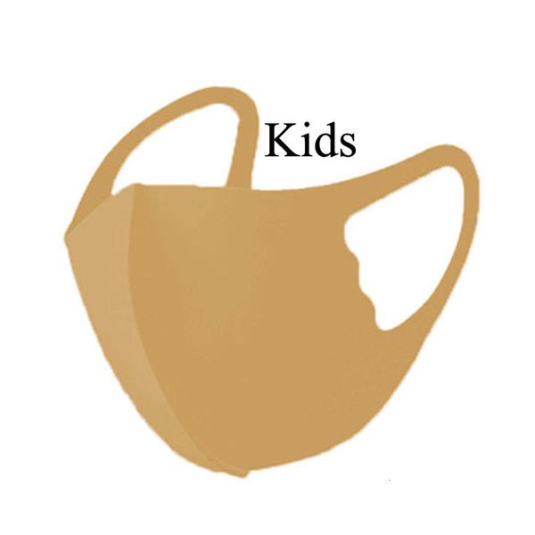 

black kids mask fashion face masks 50pcs ice silk dust proof boy girl facemask white pink celebrity sunscreen thin