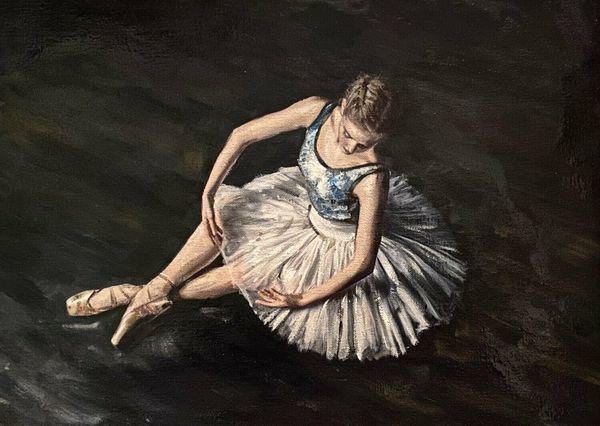 

ballerina" ballet dance swan lake woman home decor handpainted &hd print oil painting on canvas wall art canvas pictures 210123