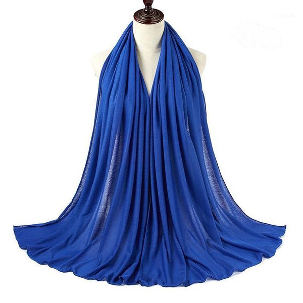 

scarves jersey scarf cotton plain elasticity shawls maxi hijab long muslim head wrap scarves/scarf 180x85cm1, Blue;gray