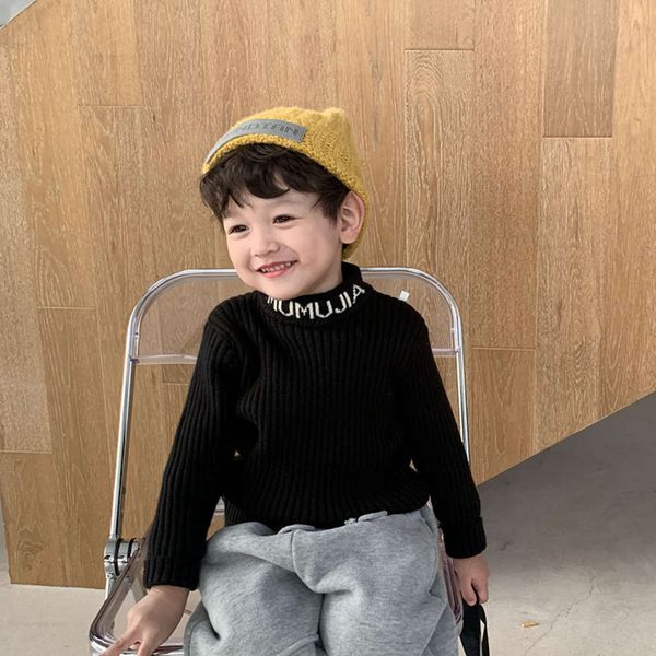 

turtleneck foreign boys' sweater thickened half sle baby autumn and t-shirt children's winter korean fashion 2020 new f1xq5dy1, Blue