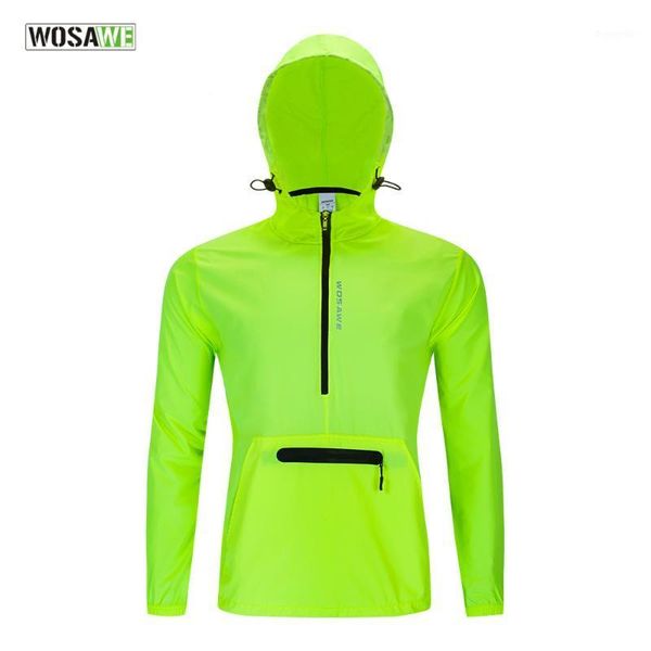 

wosawe cycling jackets waterproof jersey windproof ultra-light windbreaker men women running hiking camping coat1, Black;red