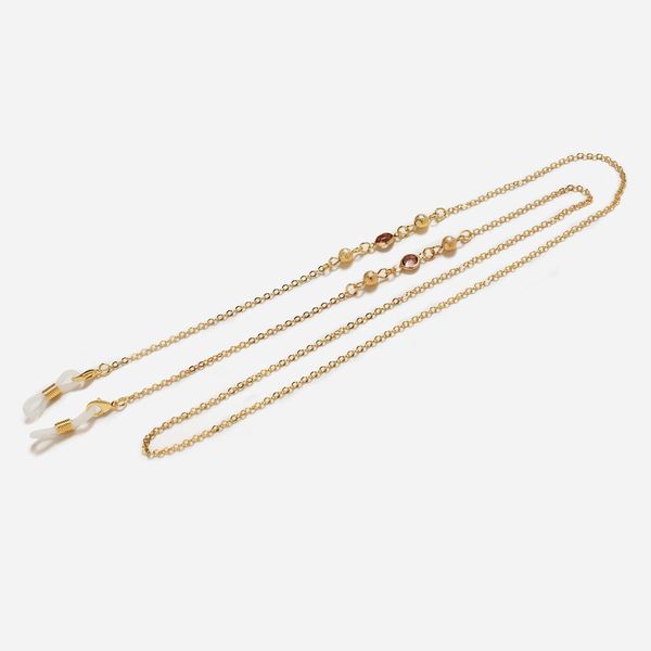 

luxury handmade glasses chain sunglasses lanyard non slip gold color crystal beads glasses cord sunglasses accessories h jllsxv