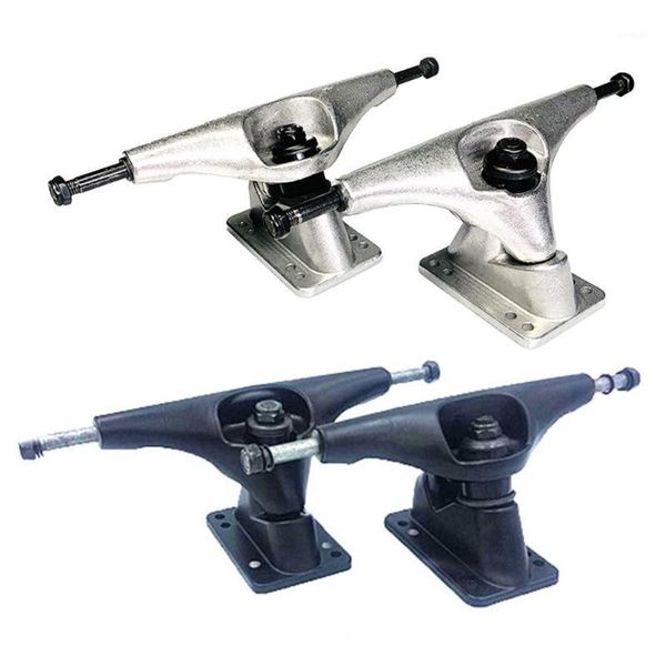 

skateboarding 2pcs skateboard wheels aluminum magnesium alloy professional bridge skate board bracket trucks for outdoor sport1