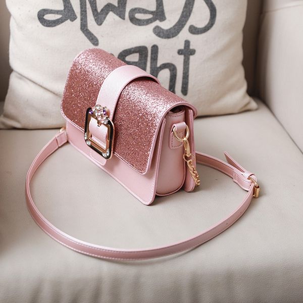 

women's bags new sequins, small square bags, fashion chain, single shoulder, oblique bag, cross body bag