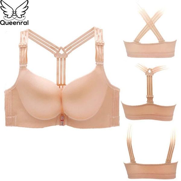 

queenral seamless bralete bra for women underwear plus size 34-52 abcde cup bh lingerie wireless push up brassiere soutien gorge, Red;black