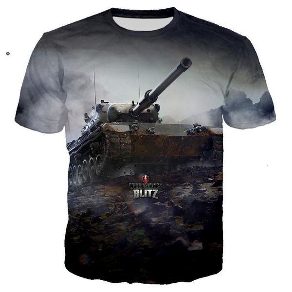 

3d print world of tanks game t shirt military t-shirt hiphop cool tee shirt streetwear summer men clothes 2021 oversized 5xl top, White;black
