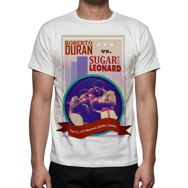 

men boxing fight roberto duran vs sugar ray leonard t-shirt m49 sport hooded sweatshirt hoodie
