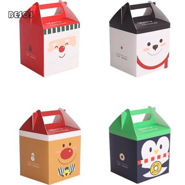 

новый творческий рождество и новый год отдых мультфильм elk penguin apple, шоколад множество популярных ручные подарочной коробке b127d