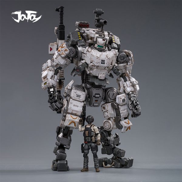 (2 pz / lotto) JOYTOY 1/25 action figure robot militare Steel Bone Armor Grey Mecha Collection modello giocattoli regalo di Natale regalo LJ200928