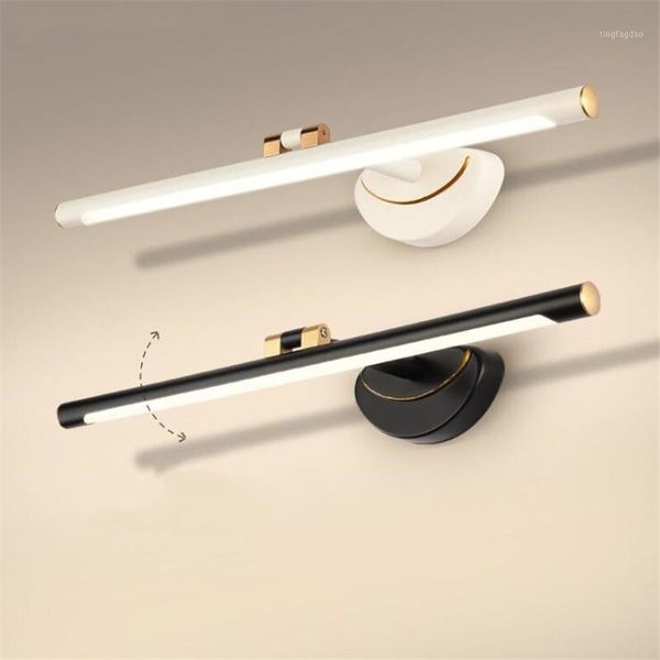 

wall lamp black/white/silver modern led mirror light american country bathroom cabinet bright porch waterproof 41/51/61cm 26151