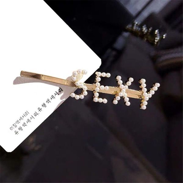 

1pcs english alphabet pearl hair clip for women girls fashion retro metal hair pins barrettes hairbands hair accessories swy wmtiax