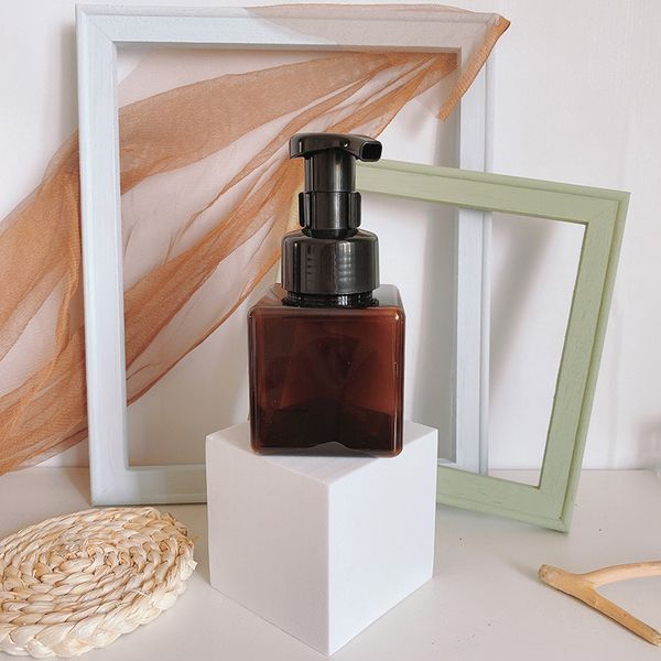 

250ml empty plastic pump bottles petg pink refillable square bottle for lotion soap dispenser shampoo container 6 njjv7