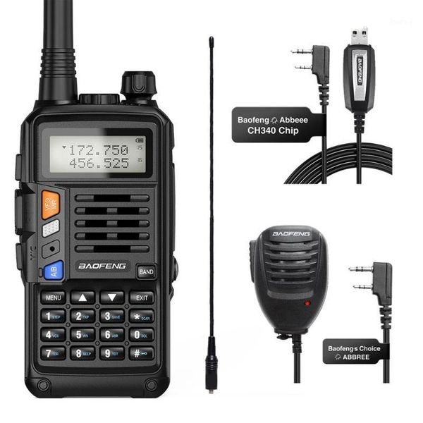 

baofeng uv-s9 plus 10wa144/430mhz walkie talkie radio dual band speaker mic transceiver long range portable1