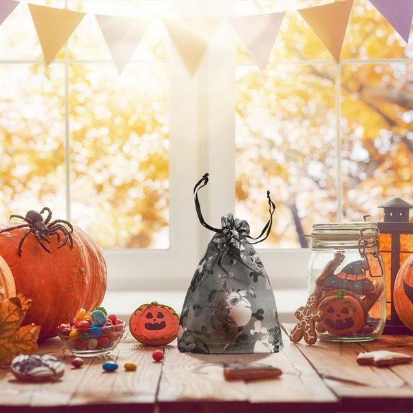 

100 шт. хэллоуин сумка drawstring candy gooks bags skull bungeza bundle pocket 100 шт. хэллоуин большие предметы с цена jllqlz ffshop2001