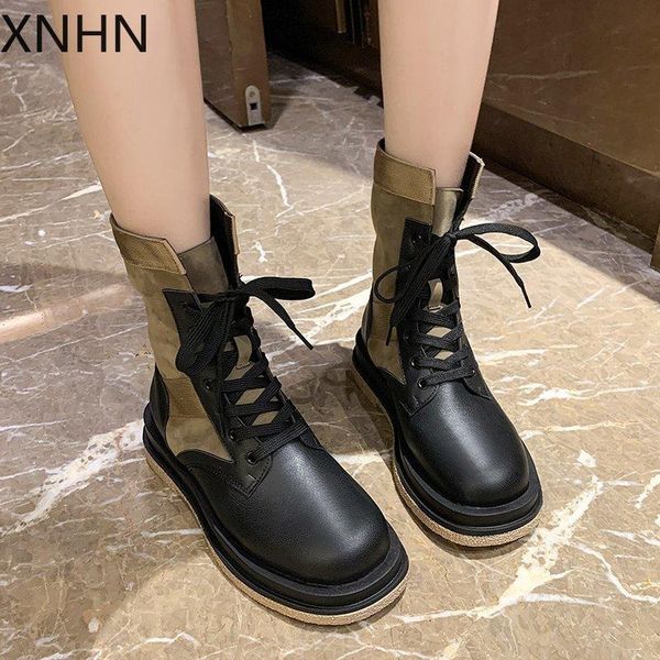 

2020 autumn winter new boots women's thick-soled short boots fashion black women