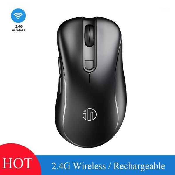

mice wireless mouse 2.4g ergonomic office usb optical rechargeable mause for mac pc lap