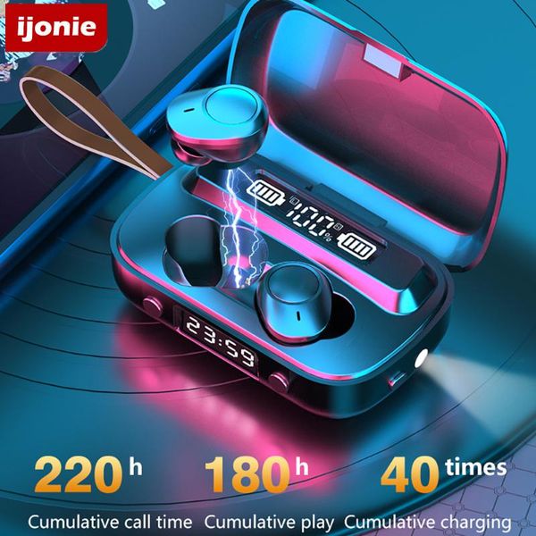 

wireless headphones tws earphones bluetooth 5.1 headphone with mic ipx7 waterproof gaming headsets touch control music earbuds