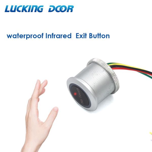 

fingerprint access control ip68 waterproof no touch exit button 304 stainless steel infrared sensor switch system butto