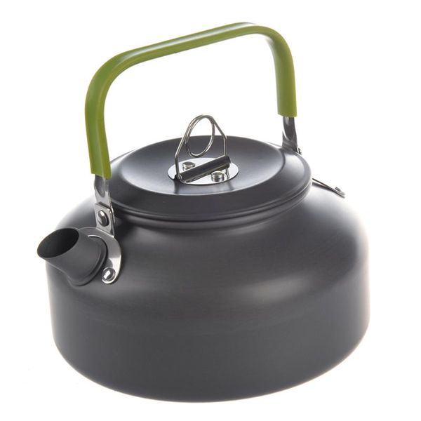

0.8l portable ultra-light outdoor hiking camping survival water kettle teapot coffee pot anodised aluminum