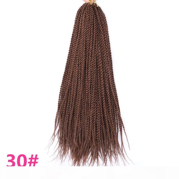 

14" 18" 22" senegalese twist crochet braid hair synthetic braiding hair extension high temperature fiber crochet hair black r