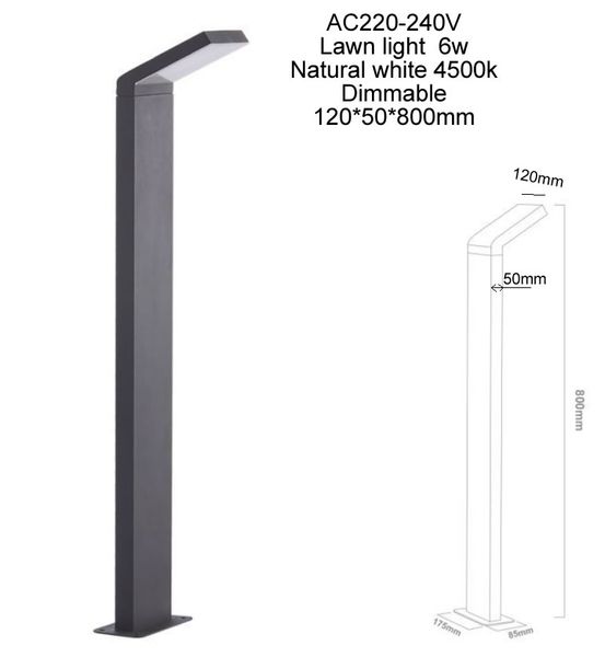 

dimmable led downlight led lawn lamp wall light 6w 9w led ac85-265v