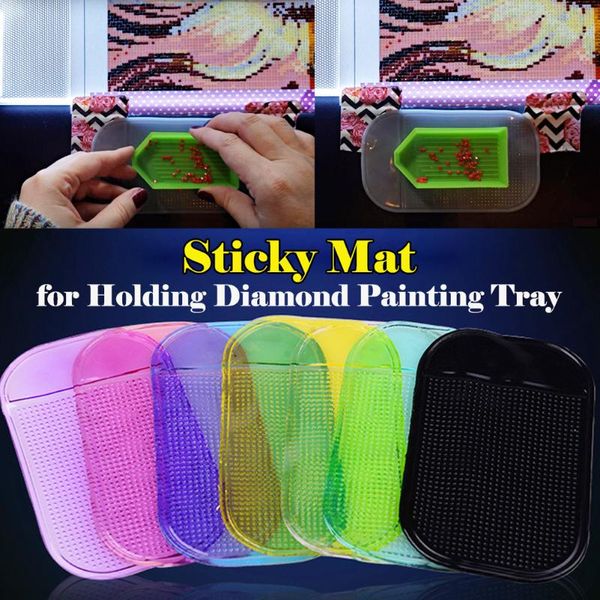 

magic sticky mat for diamond painting diy tools diamonds tray holder idea for holding tray 5d diamond embroidery accessories