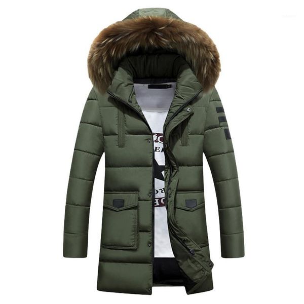 

men coat men's casual fashion large padded hooded coat fahion autumn and winter new soft and comfortable1, Black