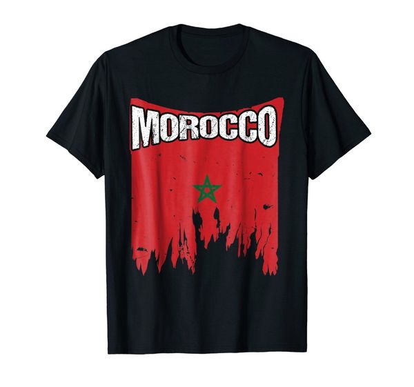 

sport t shirts fashion 2019 crew neck men short-sleeve morocco soccers flag shirt, moroccan flag jersey flag footballer tee shirts