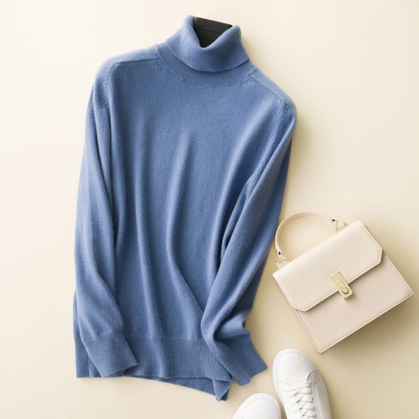 

2021 quality winter high goal 100% cashmere knitting sweaters for woman 5 standard colour pure pullovers jumpers cg5m, White;black