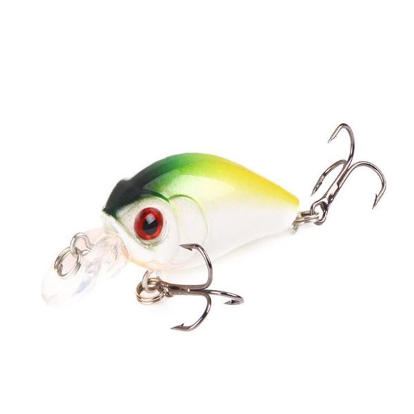 

1pcs minnow fishing lure 4.5cm 3.8g 3d eyes wobblers with 8# hooks water hard bait fishing tackle pesca carp c sqcloe