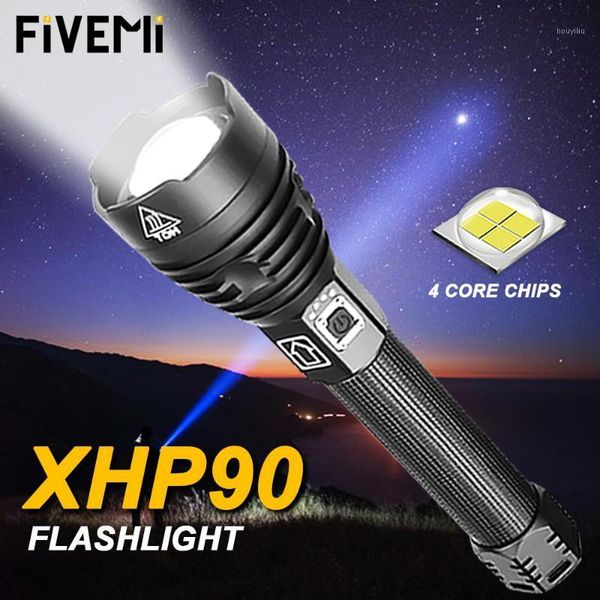 

flashlights torches super bright xlamp xhp90 the most powerful usb zoomable led xhp70/50 hunting tactical flash light torch 26650 186501