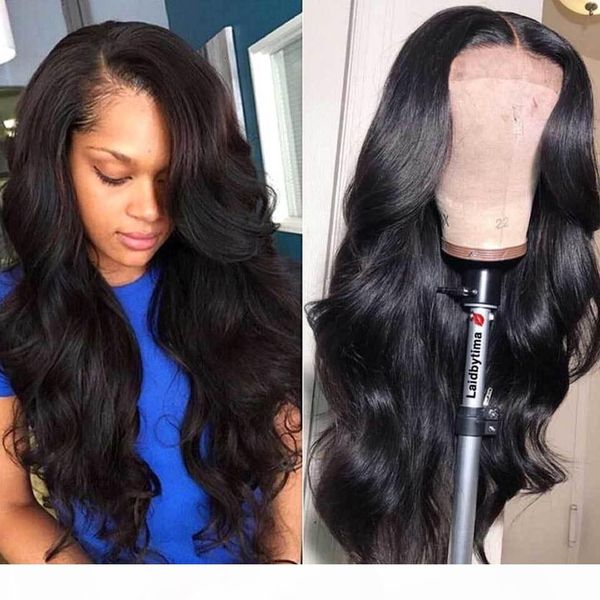

body wave wig 13x4 glueless lace front human hair wigs pre plucked remy 180 density swiss lace frontal wig brazilian hair wigs, Black;brown